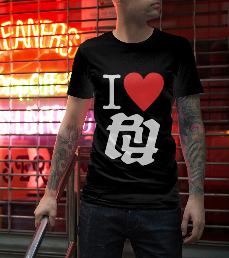 I Heart RR White T-Shirt