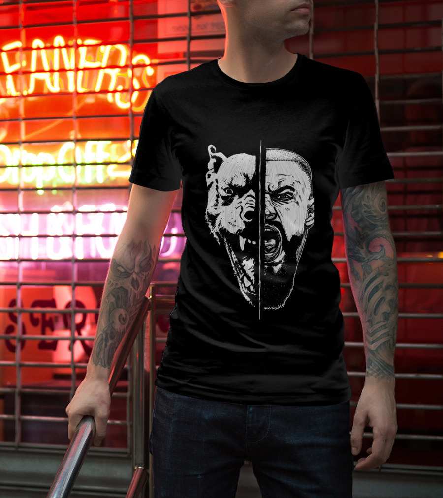 Bron Breakker Split Face Tiger Fusion T-Shirt
