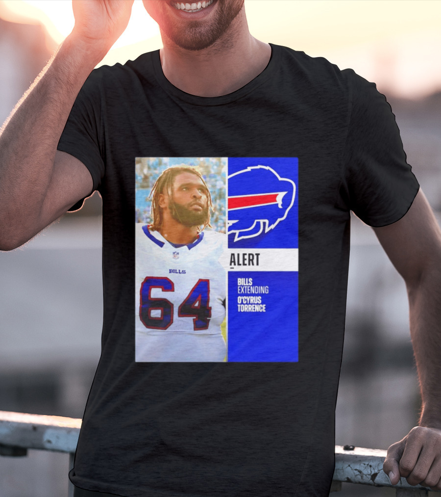Buffalo Bills Alert Extending O'Cyrus Torrence Number 64 T-Shirt