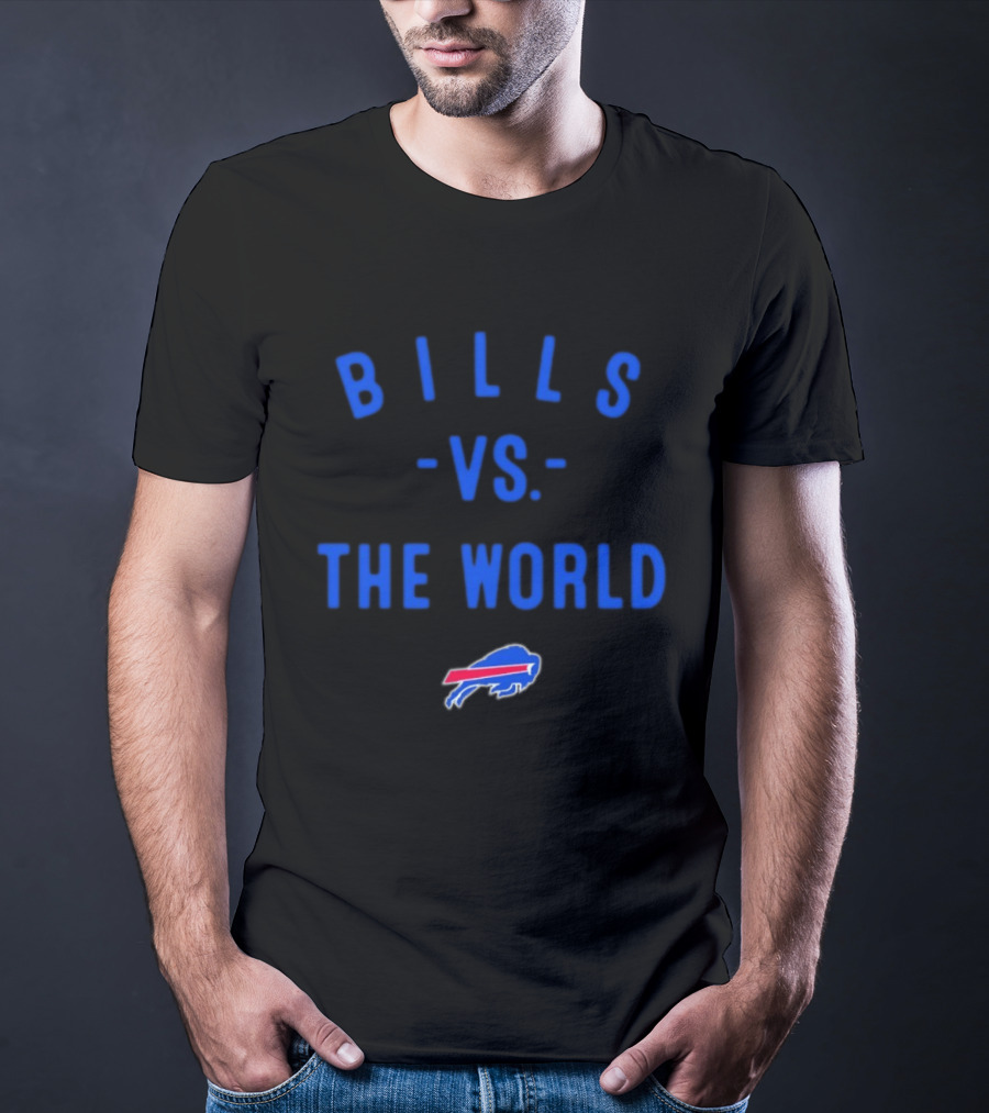 Buffalo Bills Vs The World 2026 Season NFL Team Battle T-Shirt