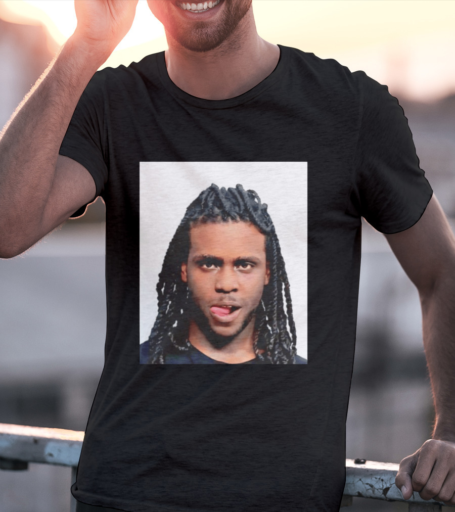 Chief Keef Shot Photo Dreadlocks Tongue Out T-Shirt