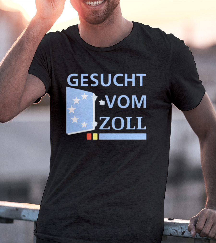 Gesucht Vom Zoll Sterne EU Symbol Farben Banner T-Shirt