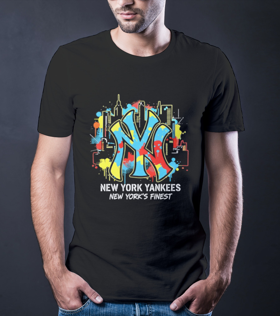 New York Yankees City Skyline New York's Finest T-Shirt
