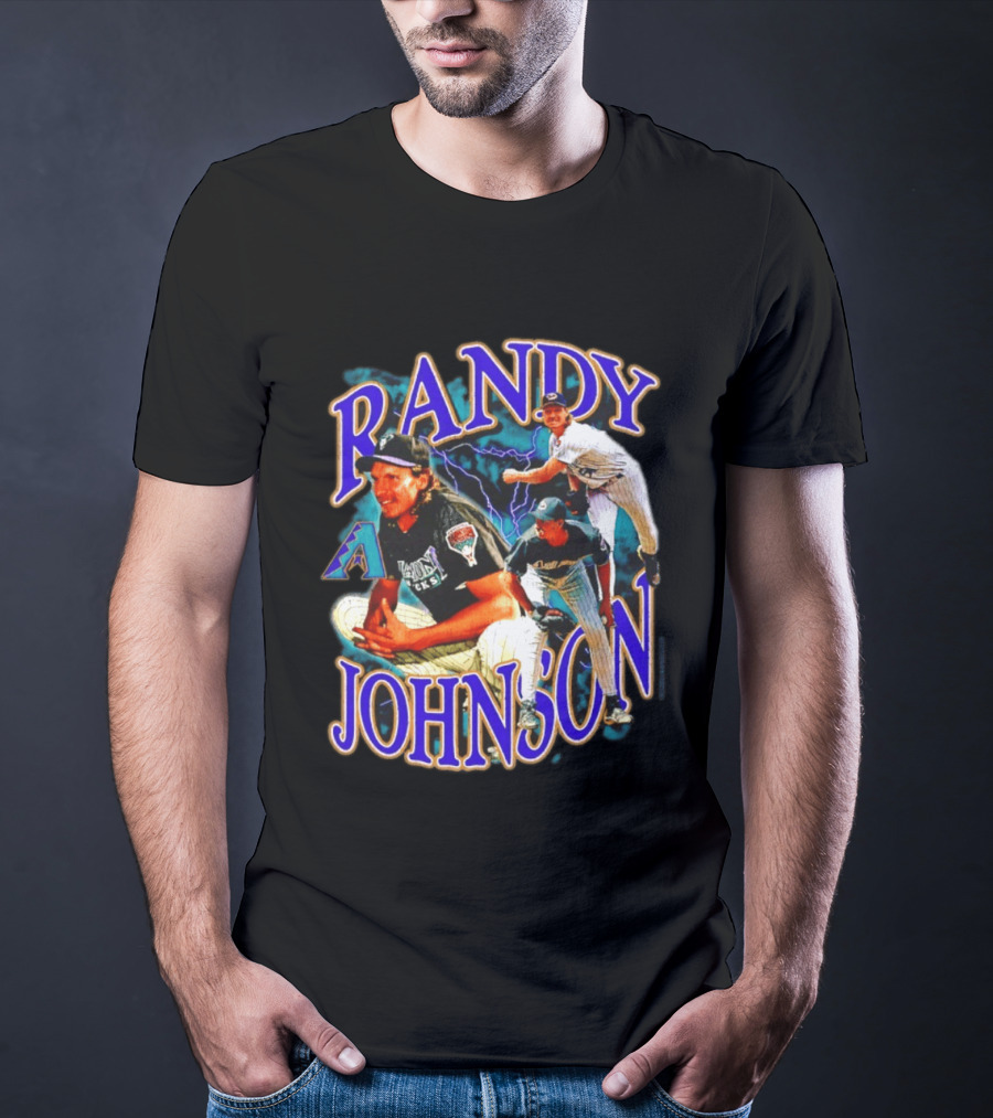 Randy Johnson Arizona Diamondbacks Legendary Pitching Action T-Shirt