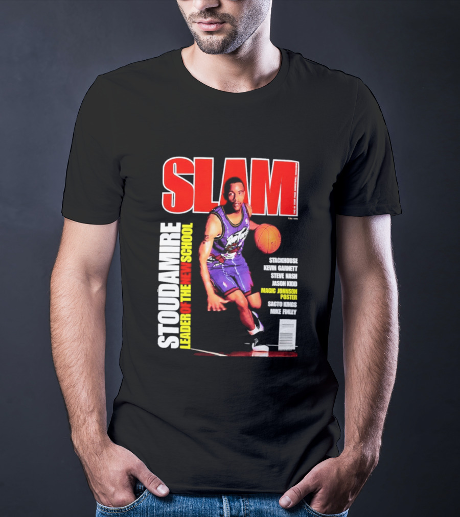 Slam Magazine May 1996 Stoudamire Leader Of The New School Raptors Championship Roster Fan Event T-Shirt