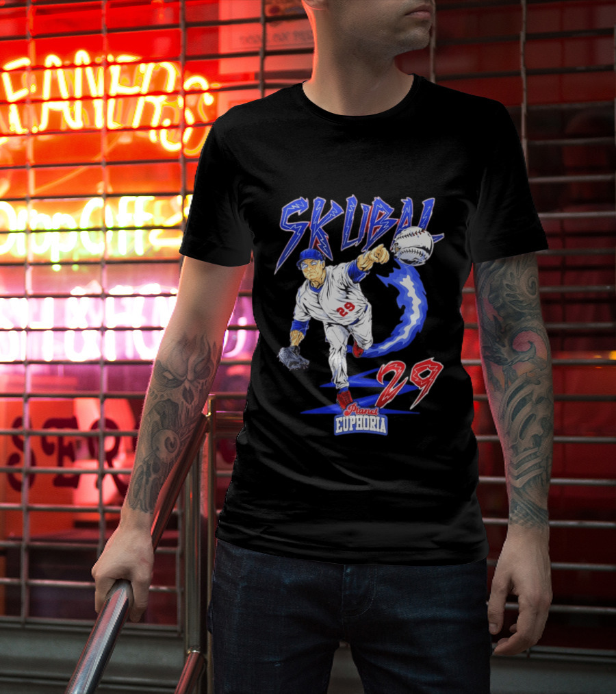 Tarik Skubal 29 Planet Euphoria Dodgers MLB Comic 2026 T-Shirt