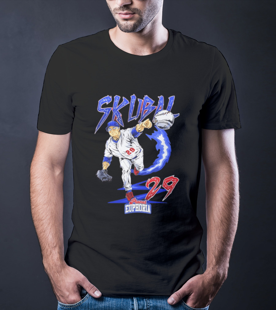 Tarik Skubal 29 Planet Euphoria Dodgers MLB Comic 2026 T-Shirt
