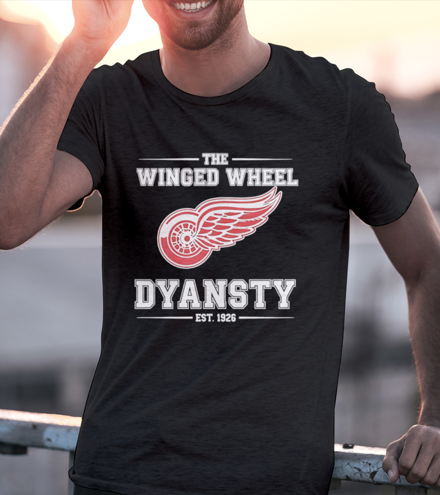 The Winged Wheel Dynasty Est 1926 Detroit Red Wings Hockey Legacy T-Shirt