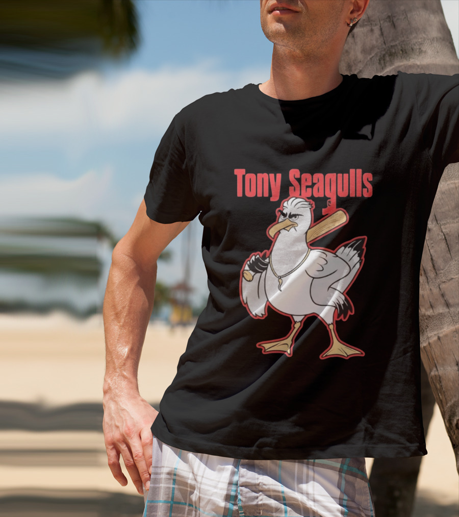 Tony Seagulls Seagull Baseball Bat Boston Red Sox Anthony Seigler T-Shirt