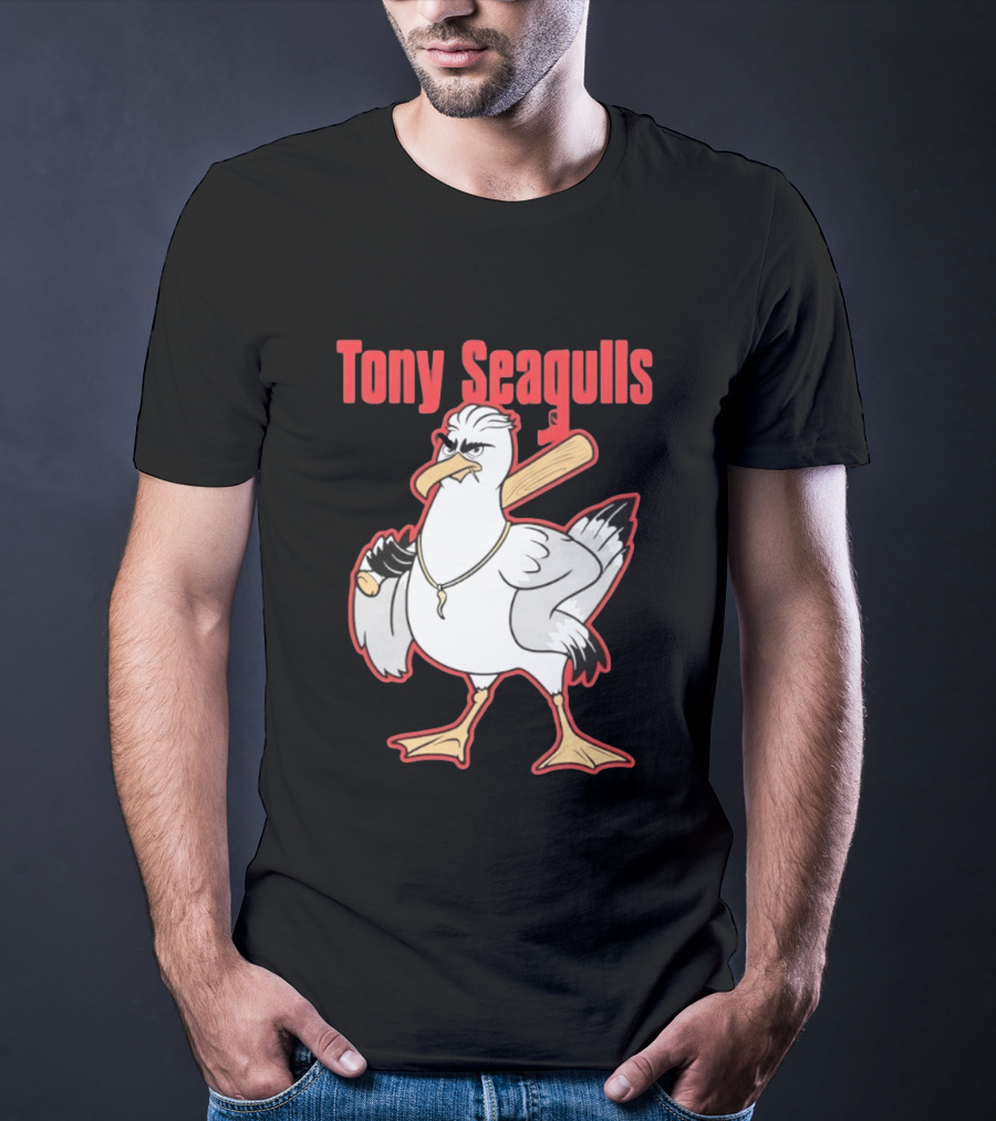 Tony Seagulls Seagull Baseball Bat Boston Red Sox Anthony Seigler T-Shirt