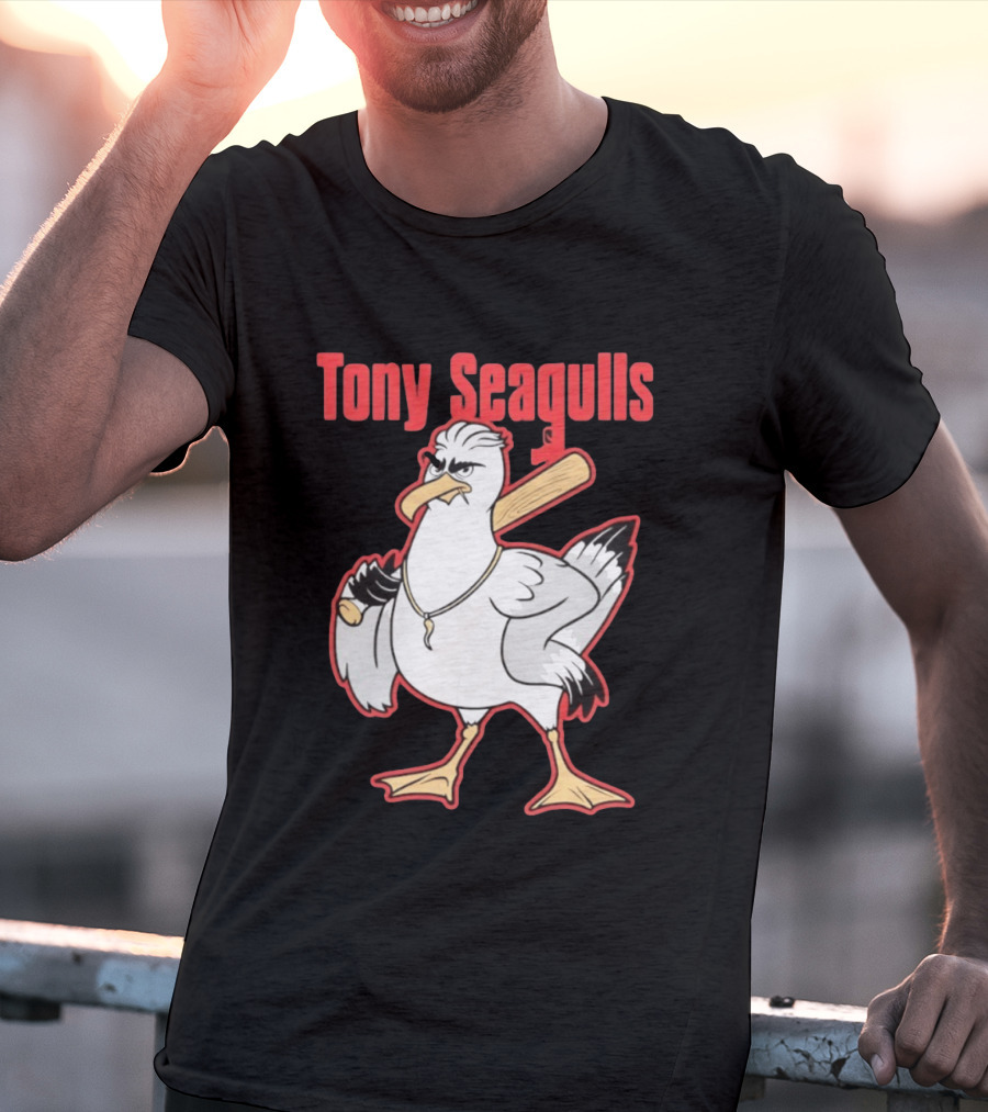 Tony Seagulls Seagull Baseball Bat Boston Red Sox Anthony Seigler T-Shirt