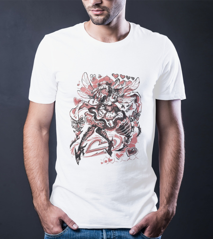 Bee My Lovely Final Fantasy XIV Valentine's Heart Wings Love T-Shirt
