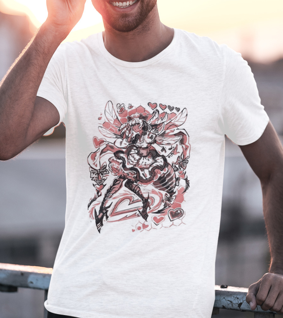 Bee My Lovely Final Fantasy XIV Valentine's Heart Wings Love T-Shirt
