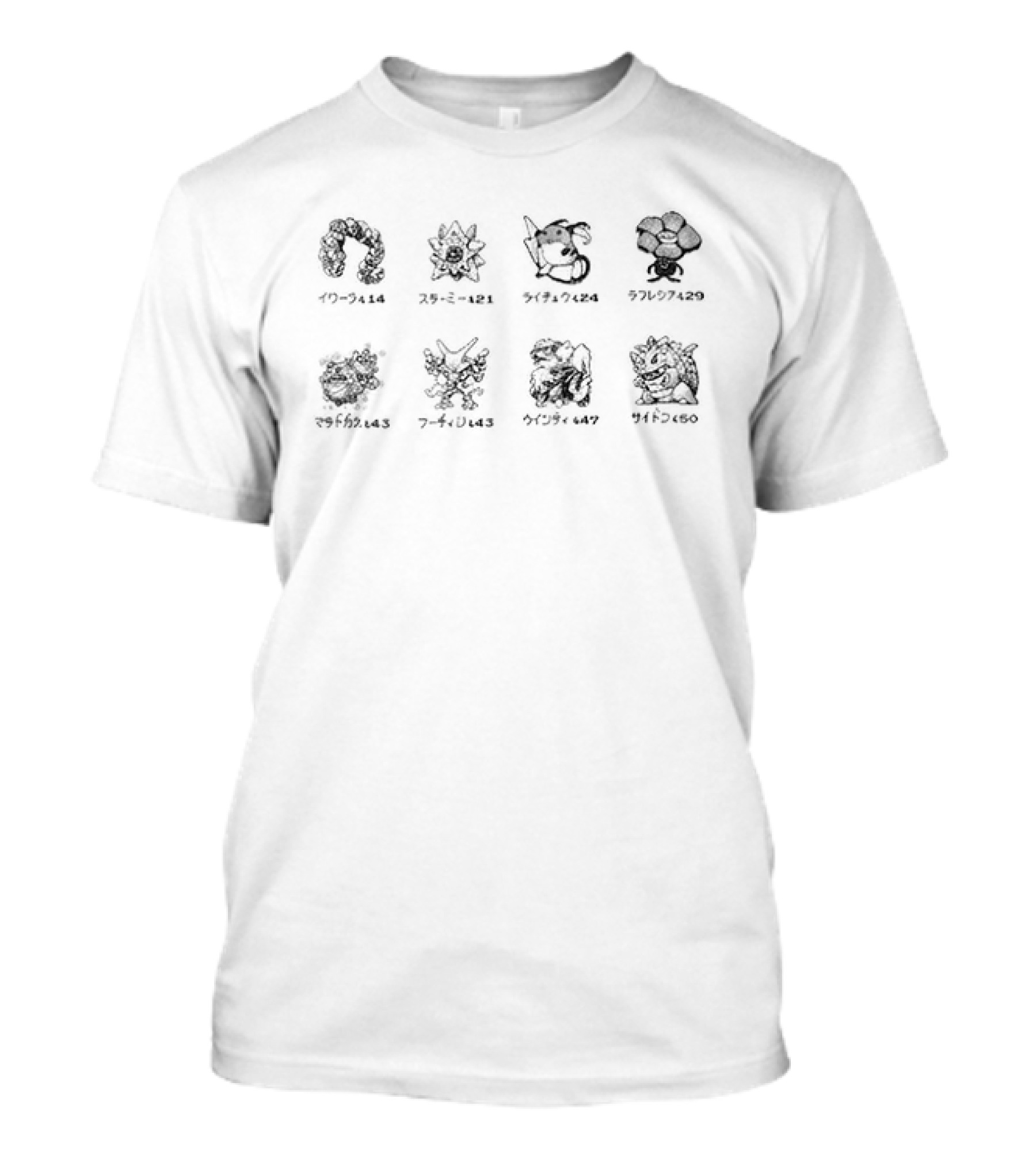 BTS Namjoon RM Pokemon Uniqlo Ivysaur Charmander Pikachu Jigglypuff Gengar Lapras Snorlax Magikarp Gyarados T-Shirt