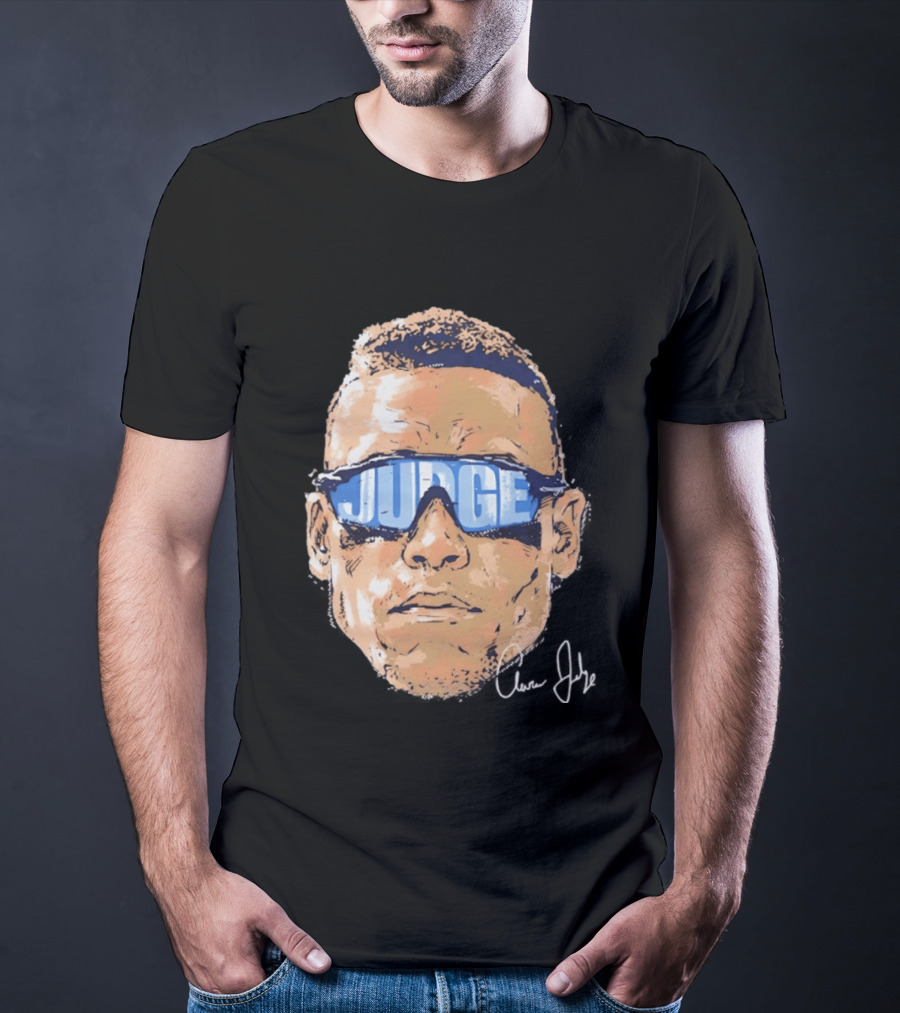 Aaron Judge New York Yankees Iconic Swag Judge Sunglasses T-Shirt