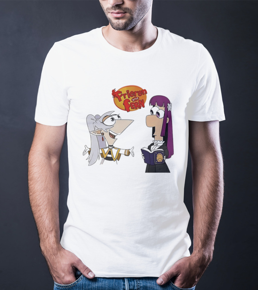 Frieren And Fern Phineas And Ferb Crossover Beyond Journey's End T-Shirt