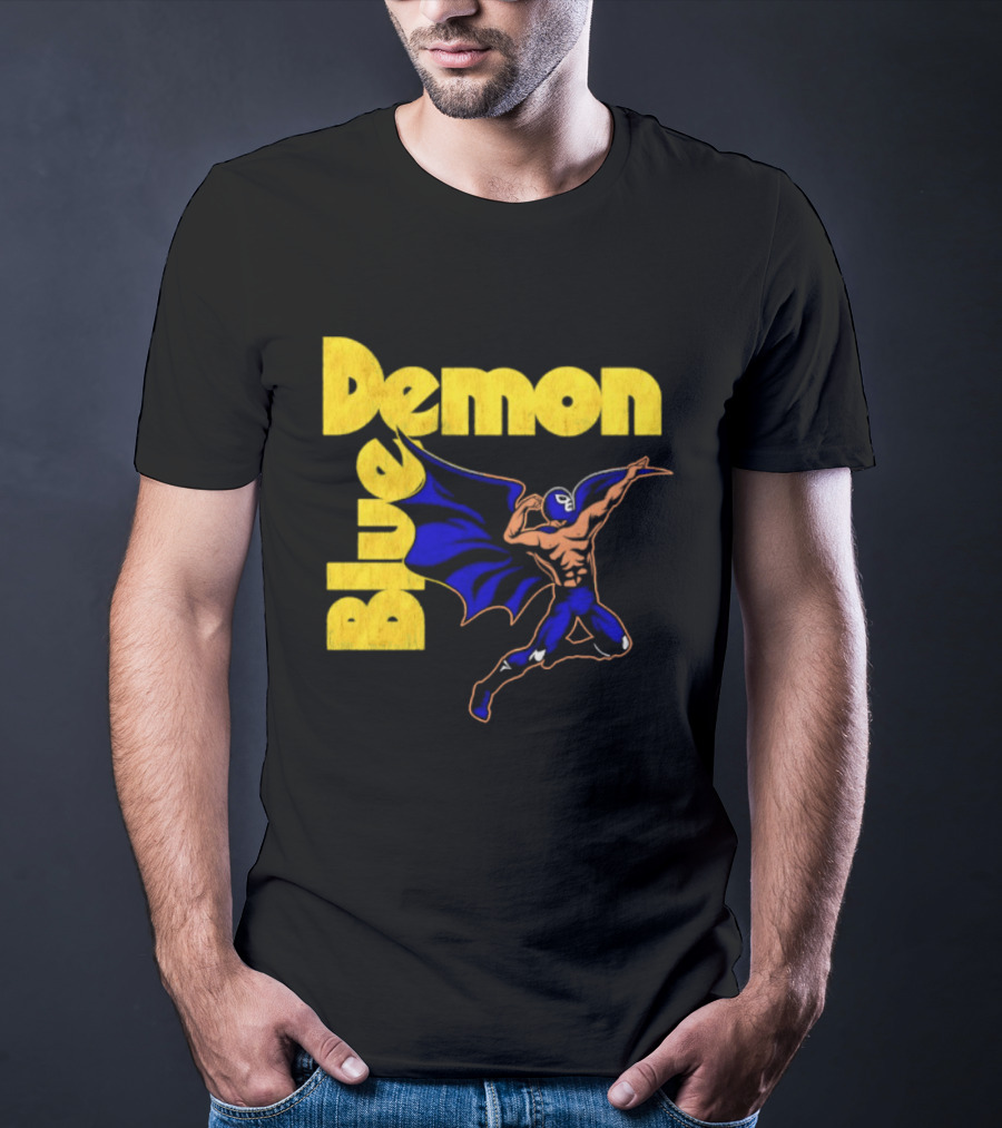 Alejandro Munoz Moreno Blue Demon Mexico Wrestling Iconic Luchador T-Shirt