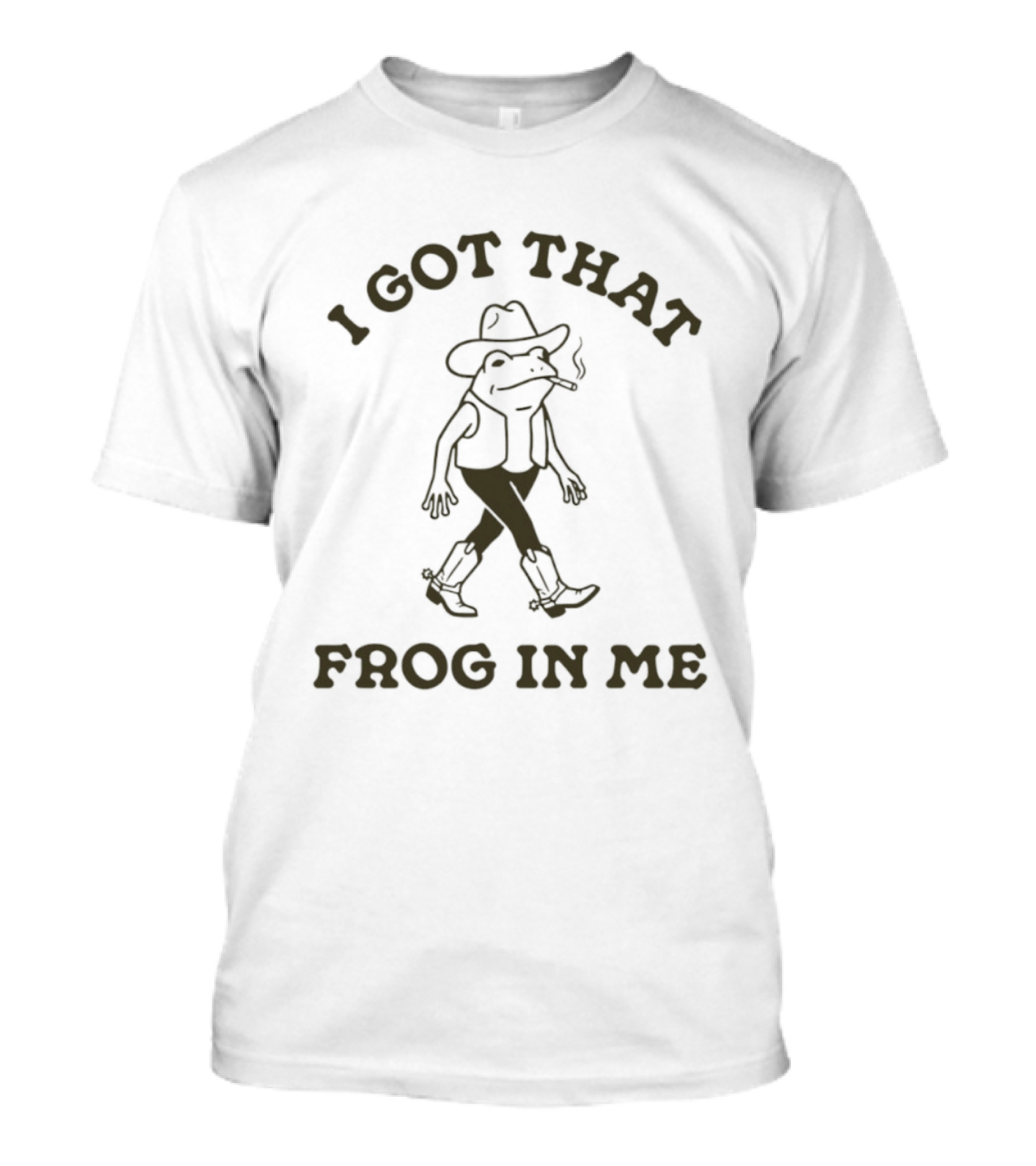 I Got That Frog In Me Western Aesthetic Cowboy Hat T-Shirt