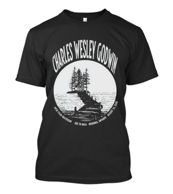 Charles Wesley Godwin 2025 Muskoka Tour Bala Ontario August 14 Key To Bala T-Shirt