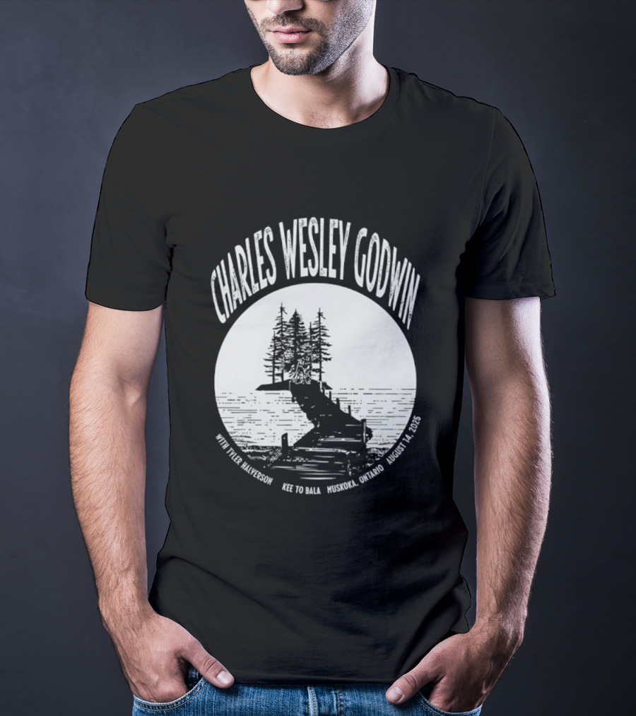 Charles Wesley Godwin 2025 Muskoka Tour Bala Ontario August 14 Key To Bala T-Shirt