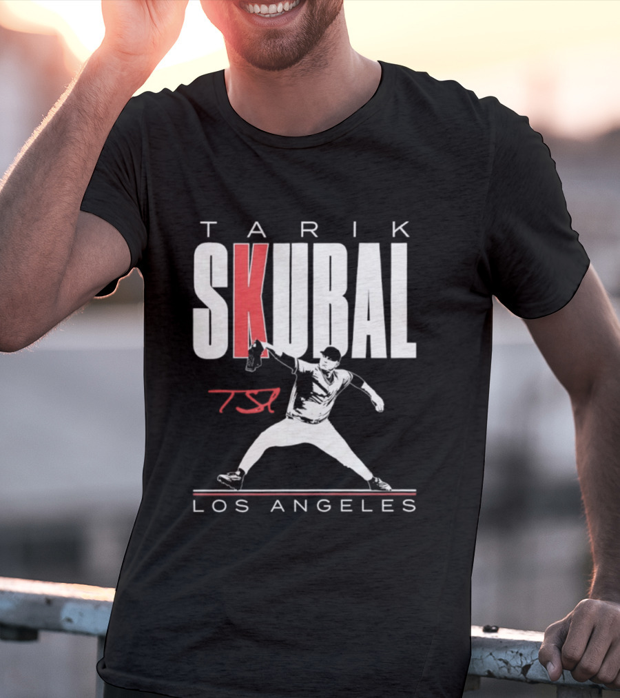 Tarik Skubal 37 Los Angeles Dodgers Baseball Player T-Shirt