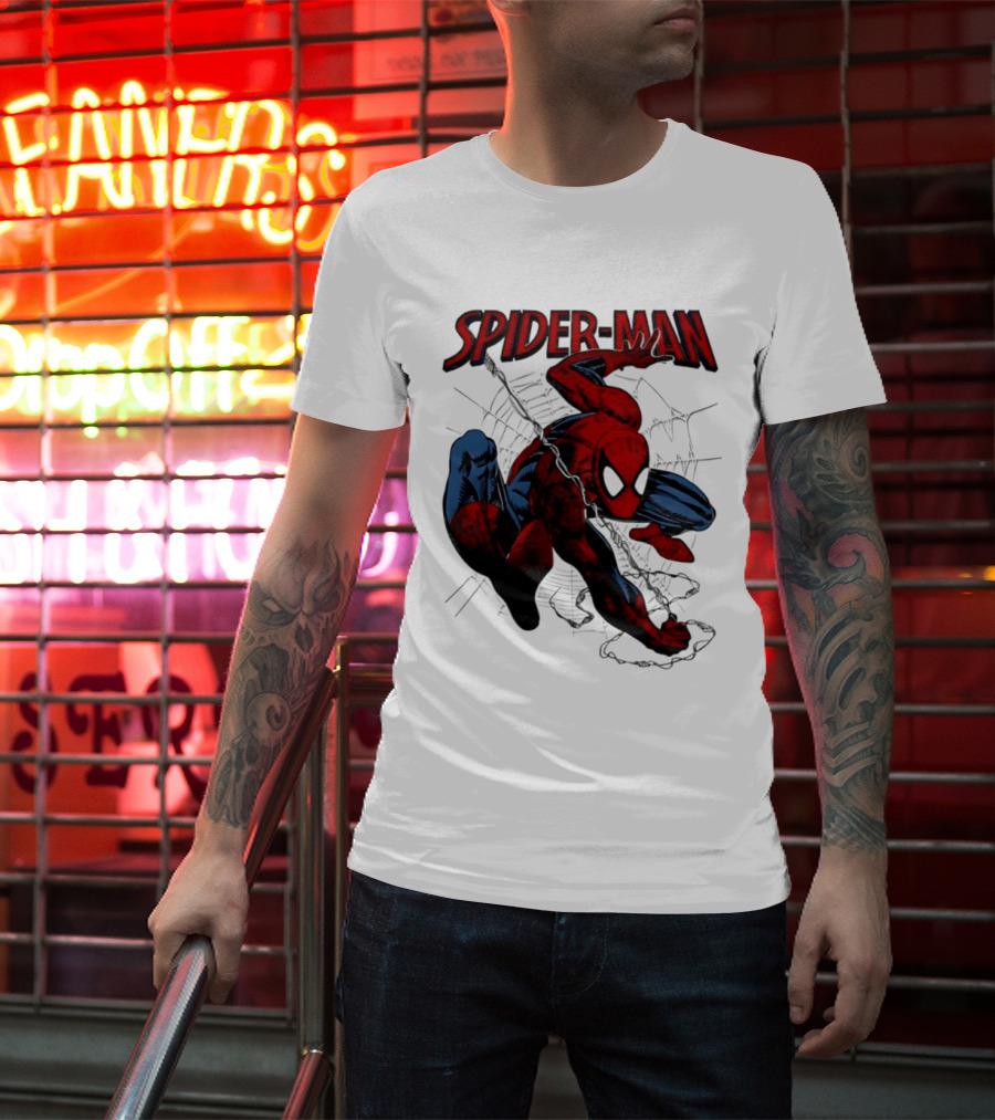 SPIDER MAN Marvel Superhero Man Spider Peter Parker Web Slinger T-Shirt