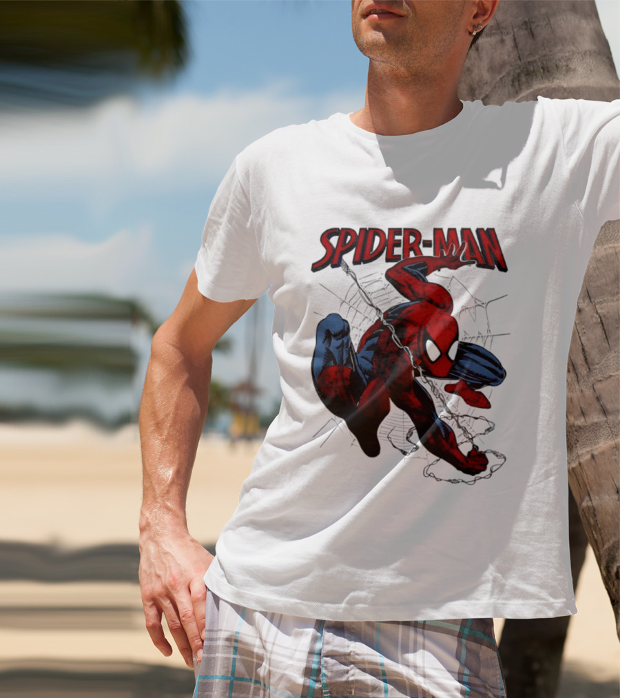 SPIDER MAN Marvel Superhero Man Spider Peter Parker Web Slinger T-Shirt