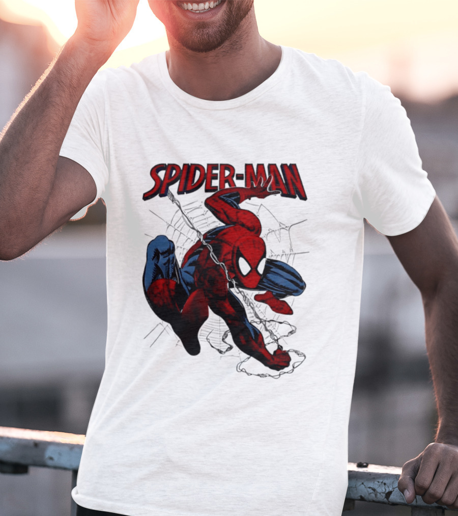 SPIDER MAN Marvel Superhero Man Spider Peter Parker Web Slinger T-Shirt