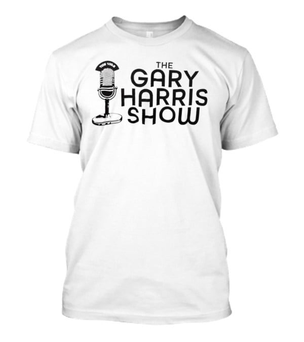 The Gary Harris Show Tide 100.9 Microphone T-Shirt