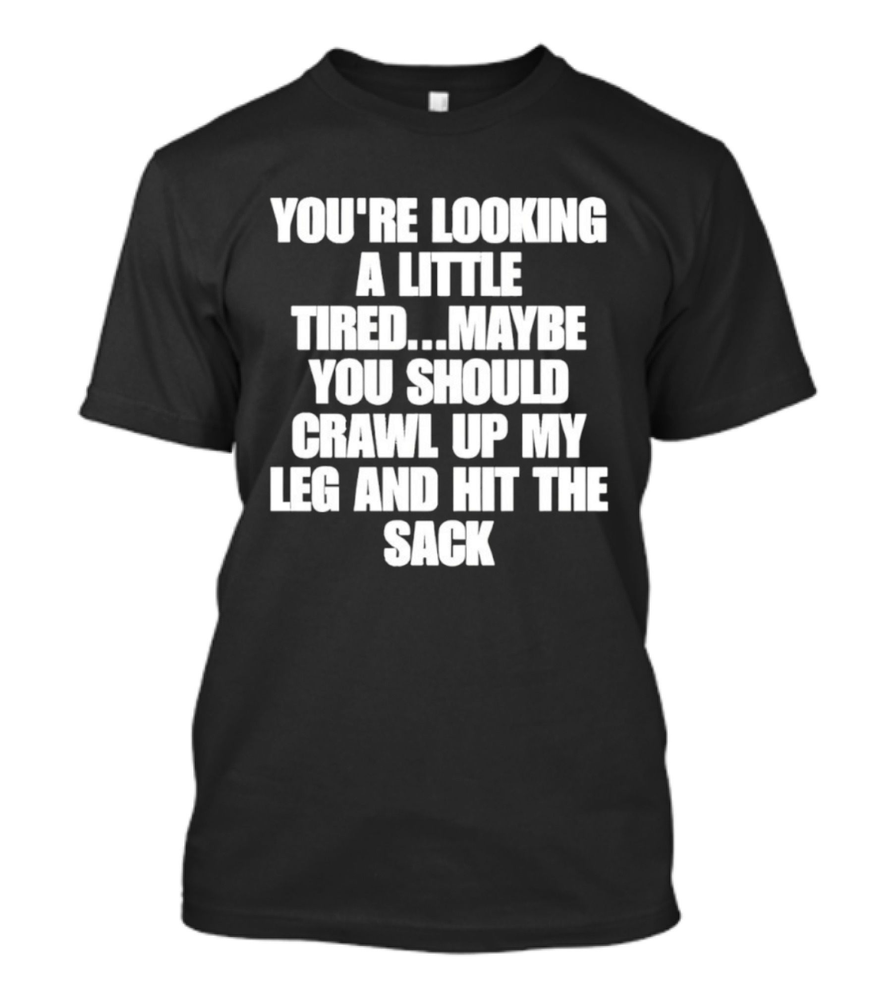 You're Looking A Little Tired Maybe You Should Crawl Up My Leg And Hit The Sack T-Shirt