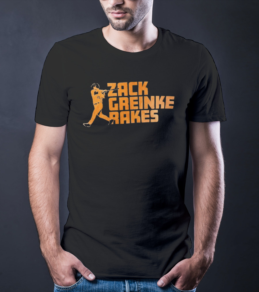 Zack Greinke Rakes Houston Astros Baseball Legend T-Shirt