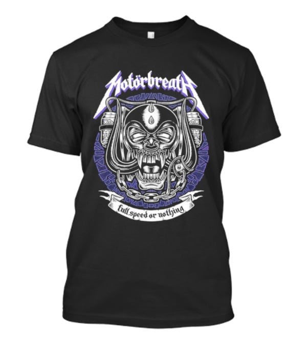 Motorbreath Full Speed Or Nothing Fanged Monster T-Shirt