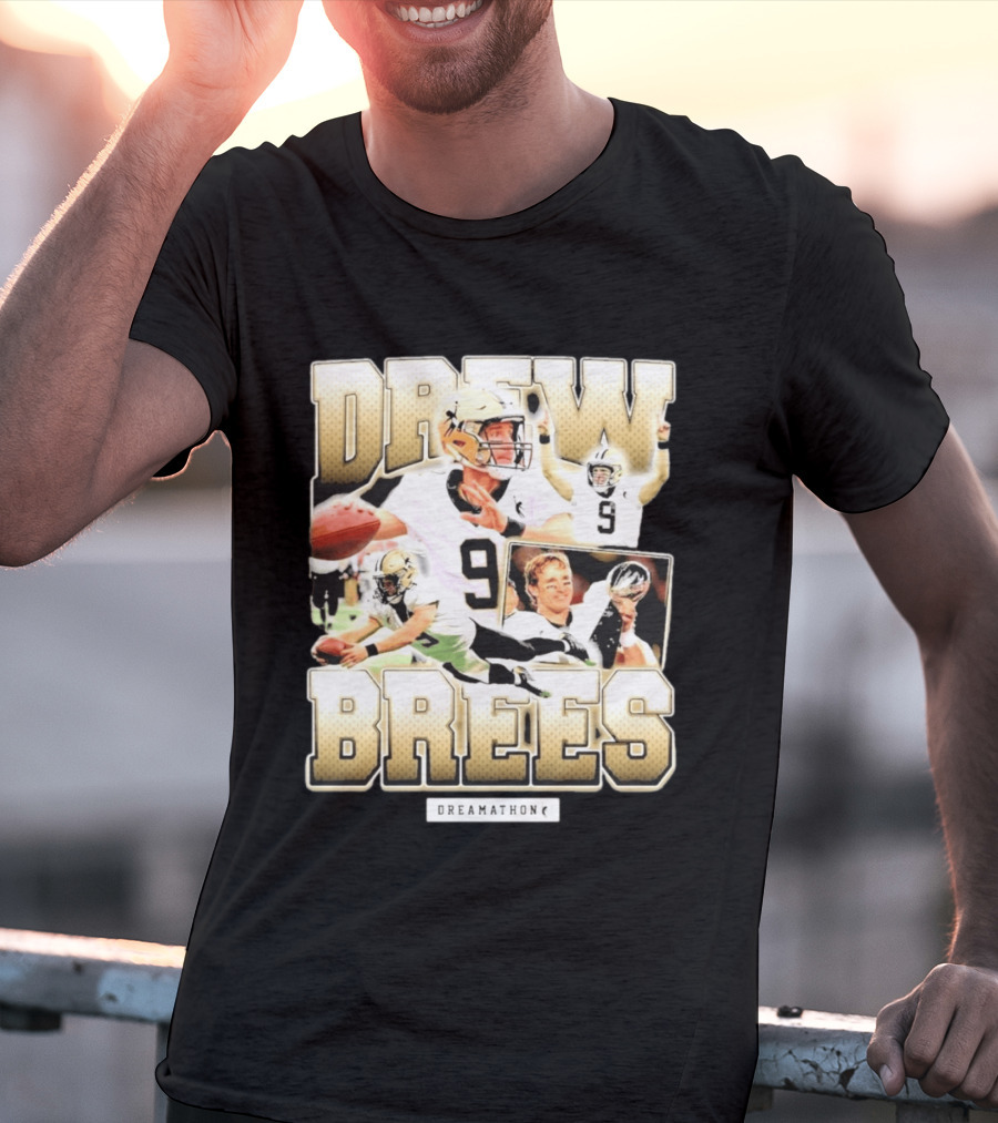 Drew Brees New Orleans 9 Dreamathon T-Shirt