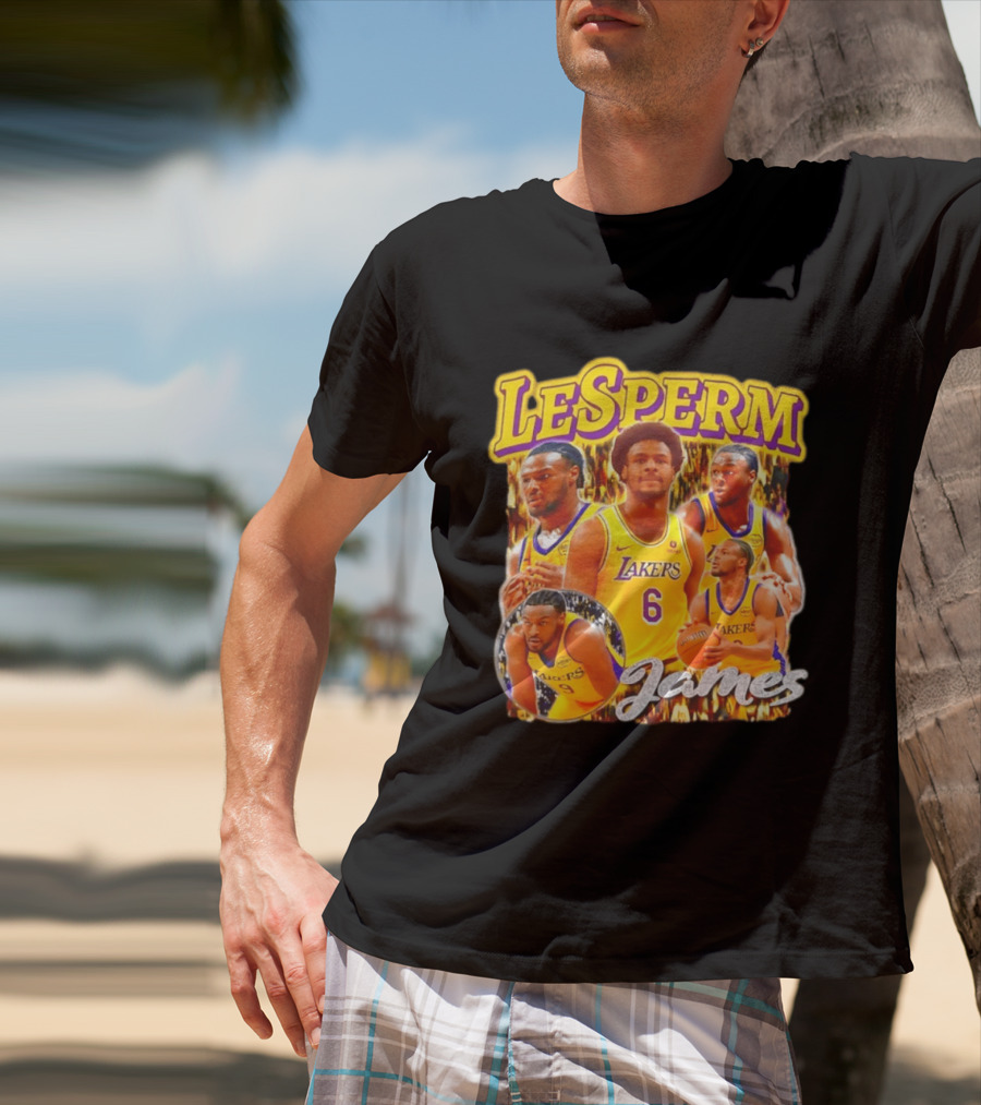 LeSperm James Lakers 90s Bootleg T-Shirt