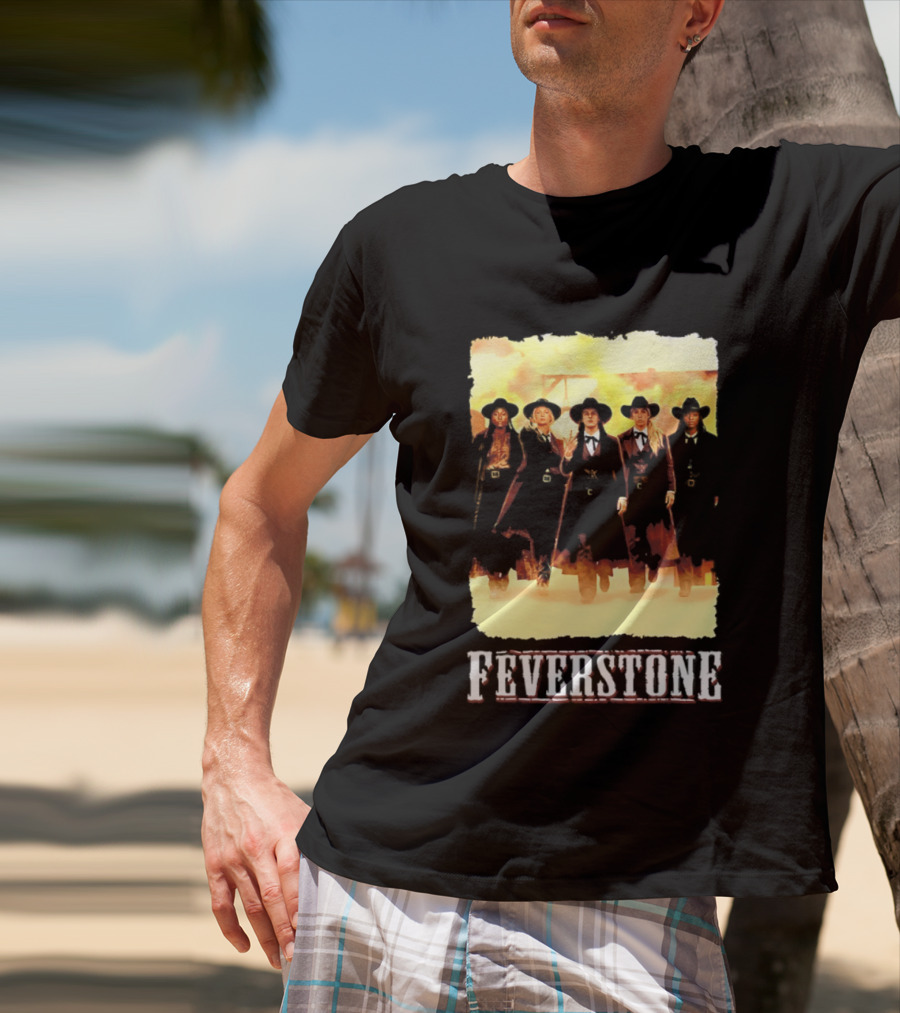 Indiana Fever Feverstone Meme Team Members In Old West T-Shirt