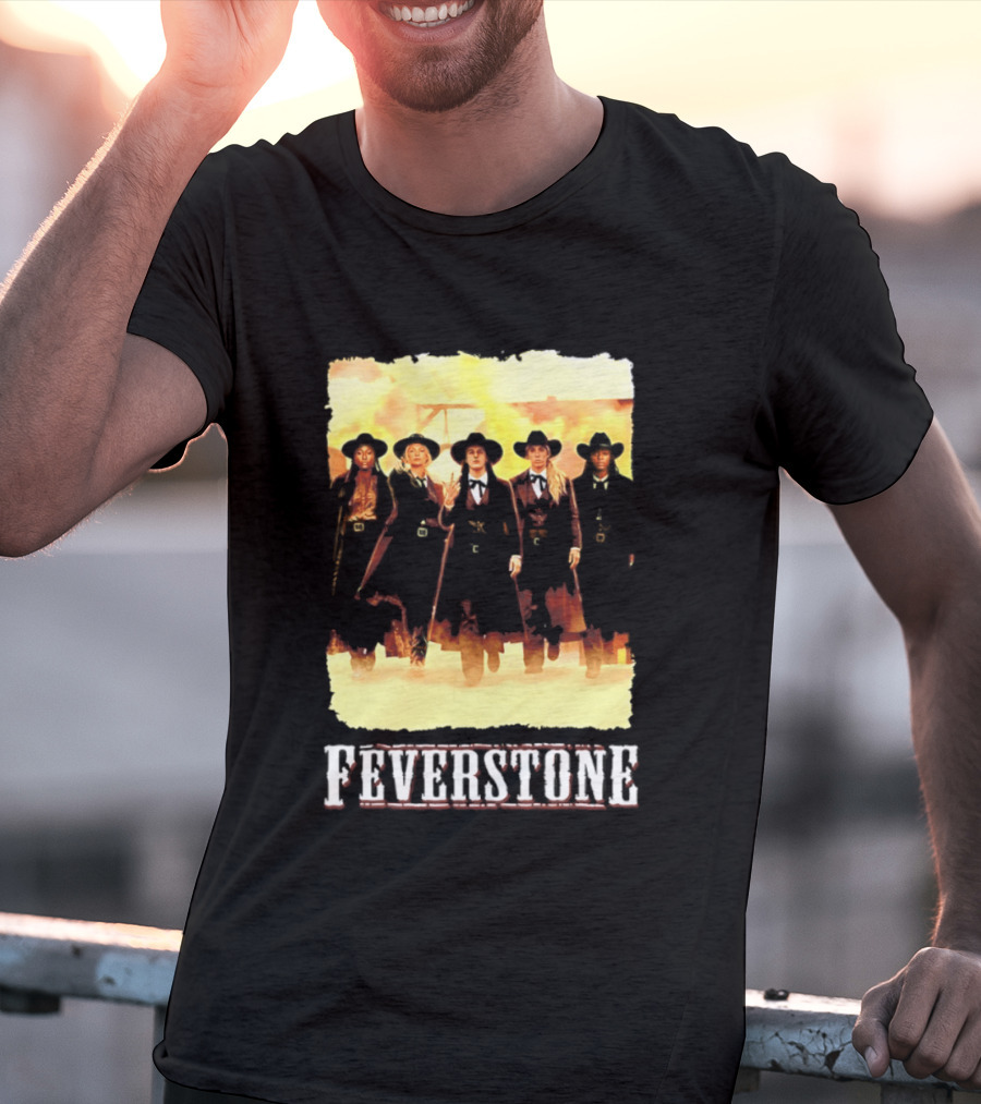 Indiana Fever Feverstone Meme Team Members In Old West T-Shirt
