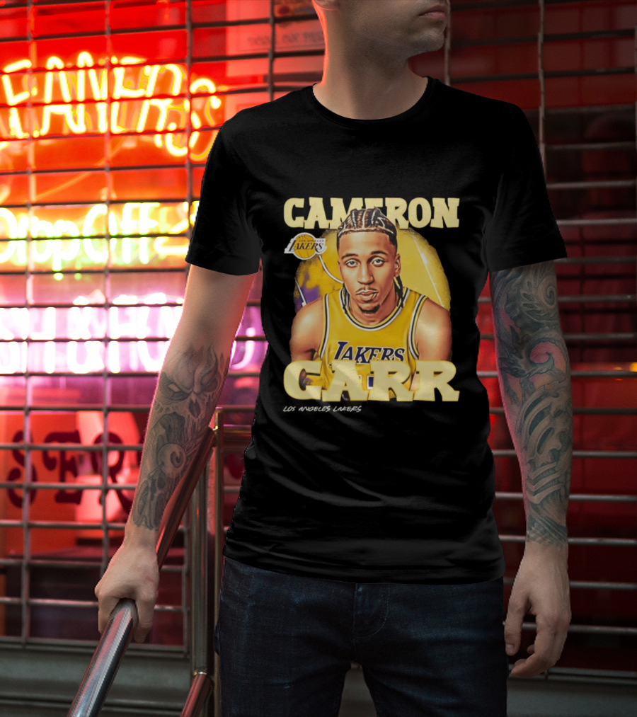 Cameron Carr Los Angeles Lakers NBA 2026 Airbrush T-Shirt