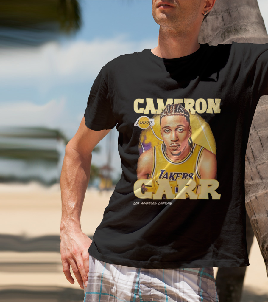 Cameron Carr Los Angeles Lakers NBA 2026 Airbrush T-Shirt