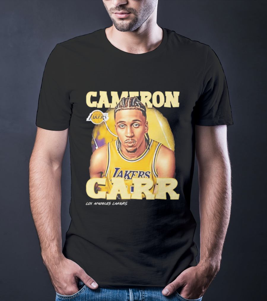 Cameron Carr Los Angeles Lakers NBA 2026 Airbrush T-Shirt