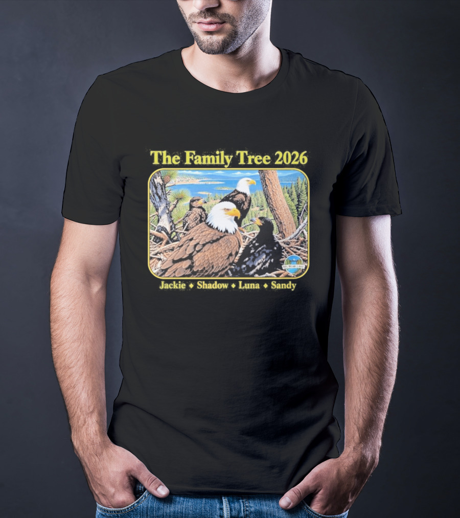 The Family Tree 2026 Jackie And Shadow Jackie The Eagle Big Bear Lake T-Shirt