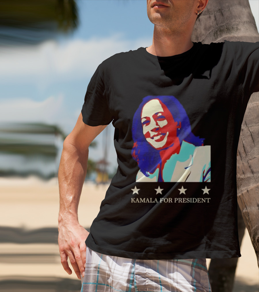 Kamala Harris Kamala For President Presidential Campaign Stars T-Shirt