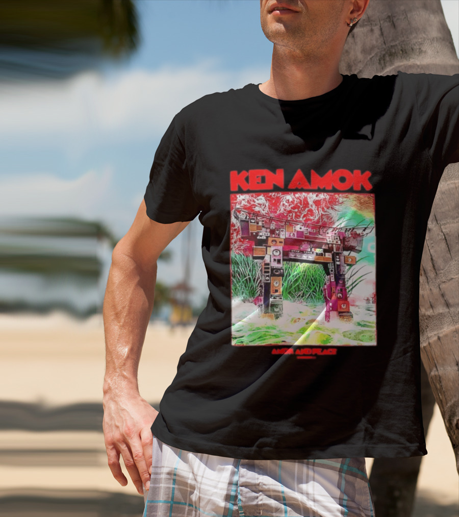 Ken Amok Amok And Peace Speaker Torii Technicolor Gateway T-Shirt