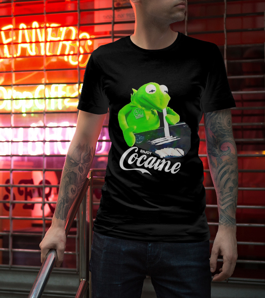 Kermit The Frog Enjoy Cocaine Muppets T-Shirt