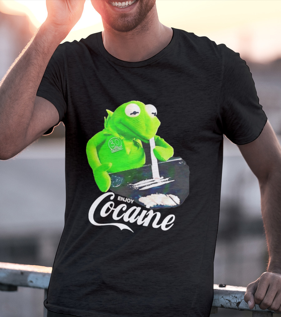 Kermit The Frog Enjoy Cocaine Muppets T-Shirt