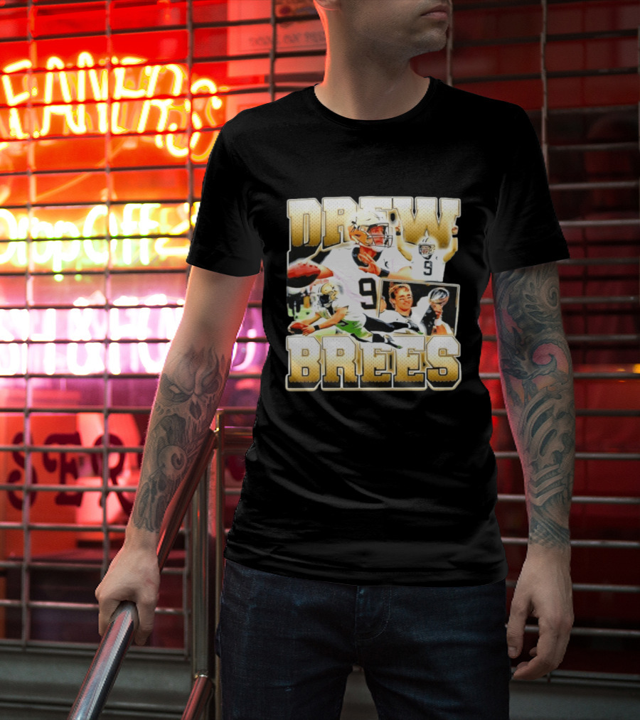 Drew Brees 9 New Orleans Saints Legend T-Shirt