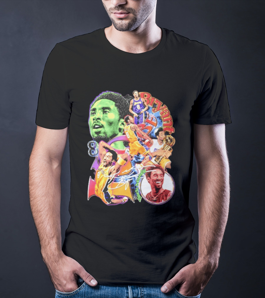 Kobe Bryant 8 Los Angeles Lakers NBA Champion Legacy T-Shirt
