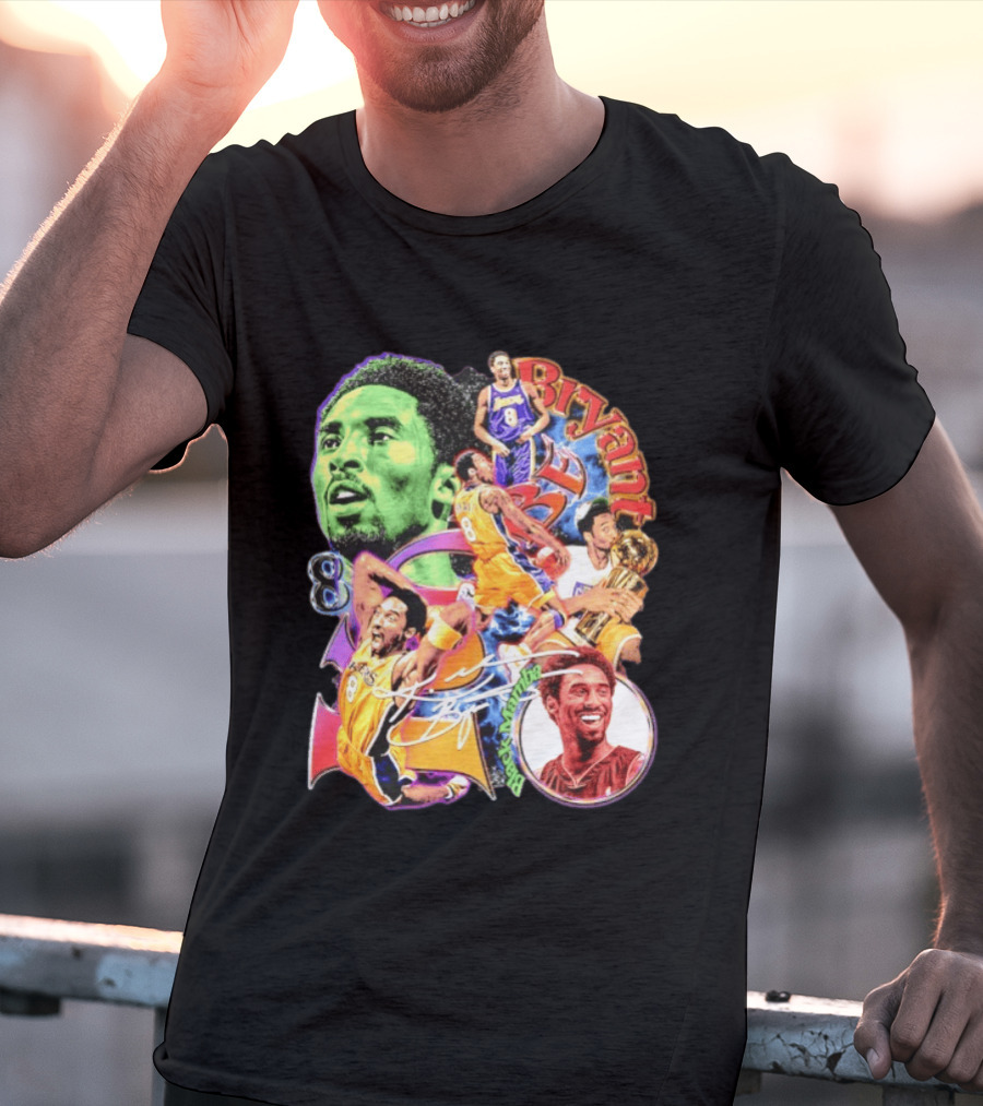 Kobe Bryant 8 Los Angeles Lakers NBA Champion Legacy T-Shirt