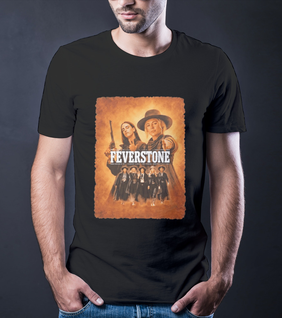 Feverstone Women In Western Style Indiana Fever Basketball T-Shirt