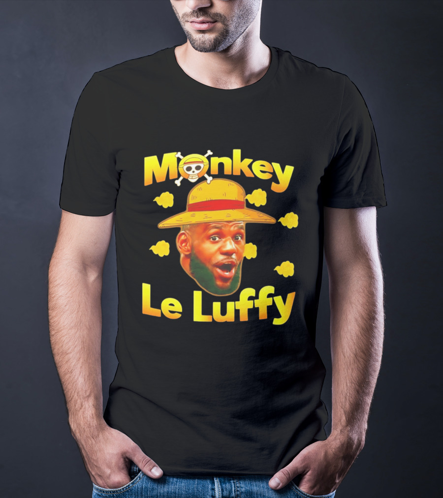 Monkey LeBron James Le Luffy Los Angeles Lakers One Piece T-Shirt