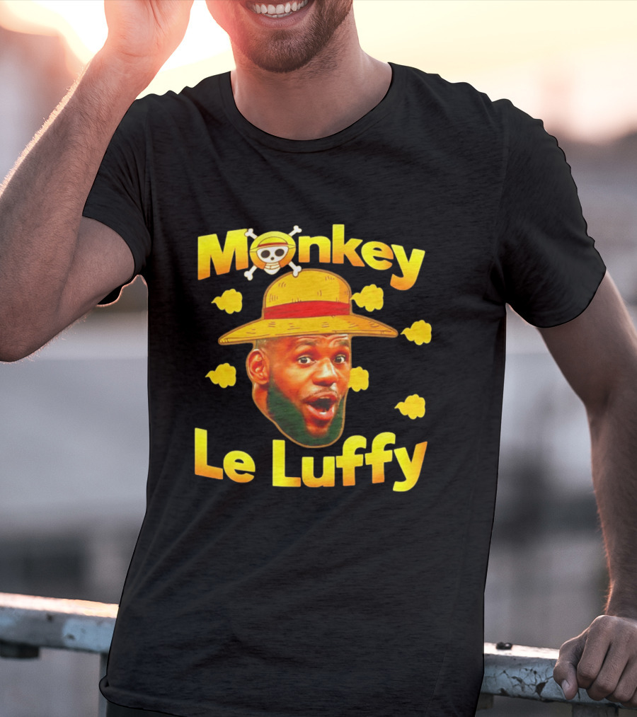Monkey LeBron James Le Luffy Los Angeles Lakers One Piece T-Shirt